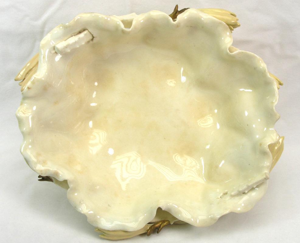 RARE Antique MOORE BROS 1890 Porcelain Pedestal Bowl