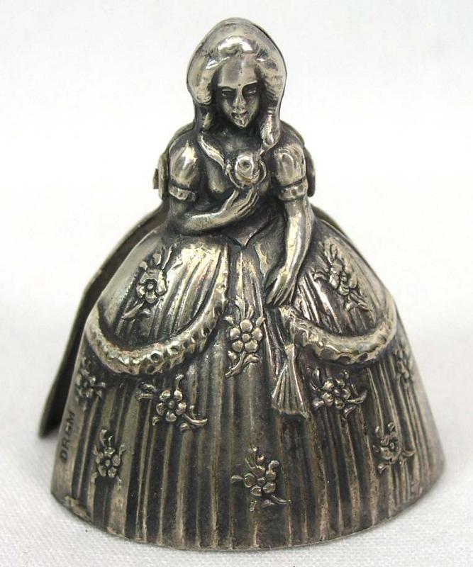 12 Figural Victorian Lady Place Card Holders ALPACCA