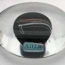 KOSTA BODA Art Glass Paperweight Artist Signed VALLIEN