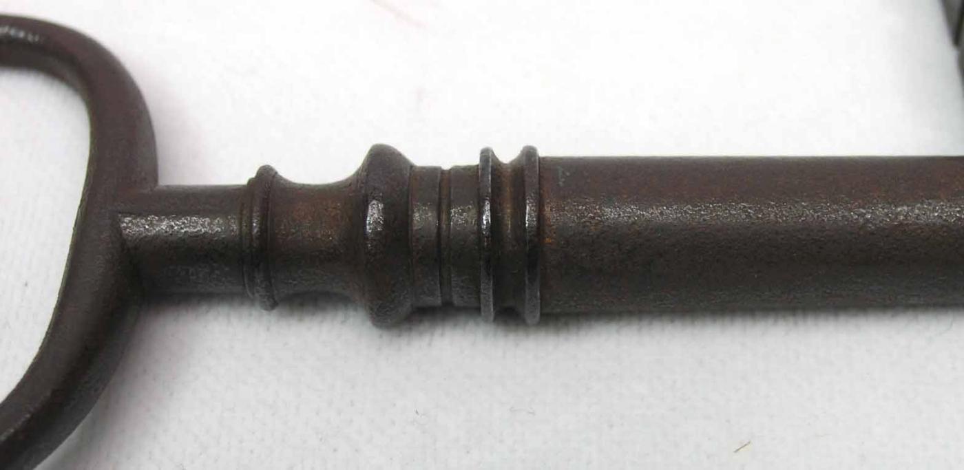RARE Antique Warded Safe Lock Key Maze Design UNIQUE