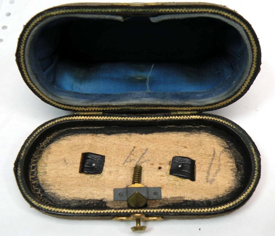 Old L H FORCE Mother of Pearl Opera Glasses w/ Case