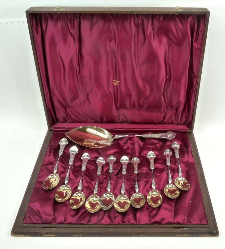 GORHAM CORINTHIAN Sterling Silver Ice Cream Serving Set