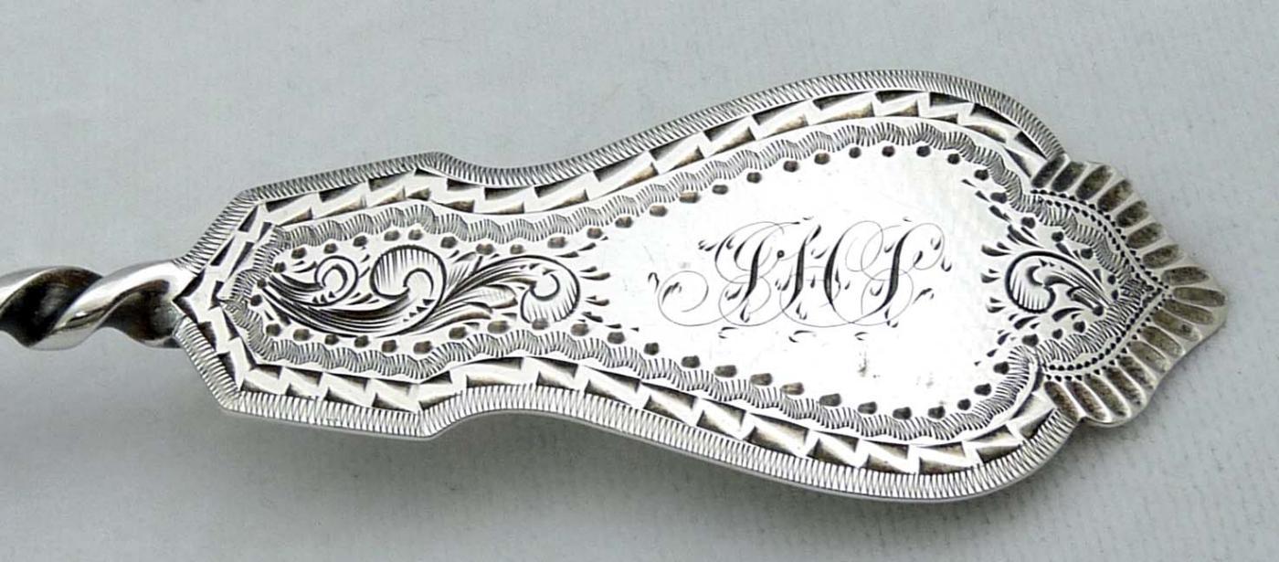 1859 GALE & WILLIS Sterling Silver 5 Pc. Dessert Set