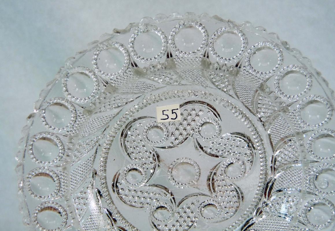 4 Antique Boston & Sandwich EAPG Roman Rosette 4