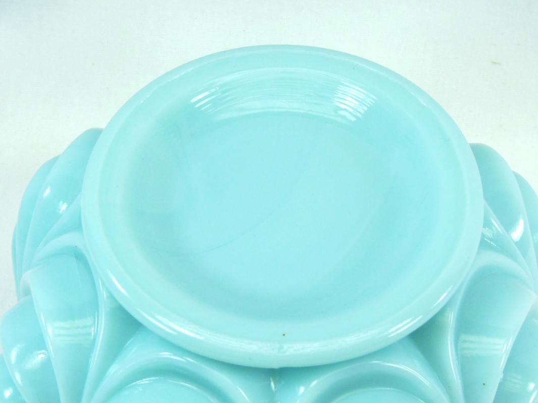 Fostoria Aqua Blue Milk Glass Opaque 5