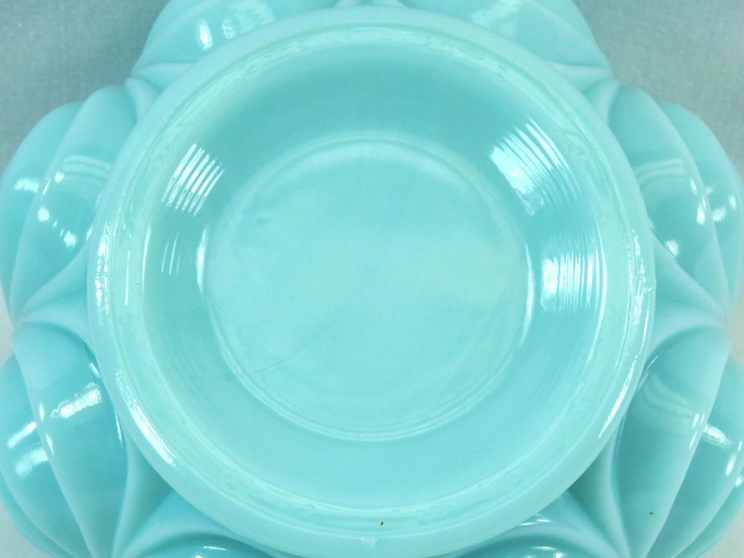 Fostoria Aqua Blue Milk Glass Opaque 5