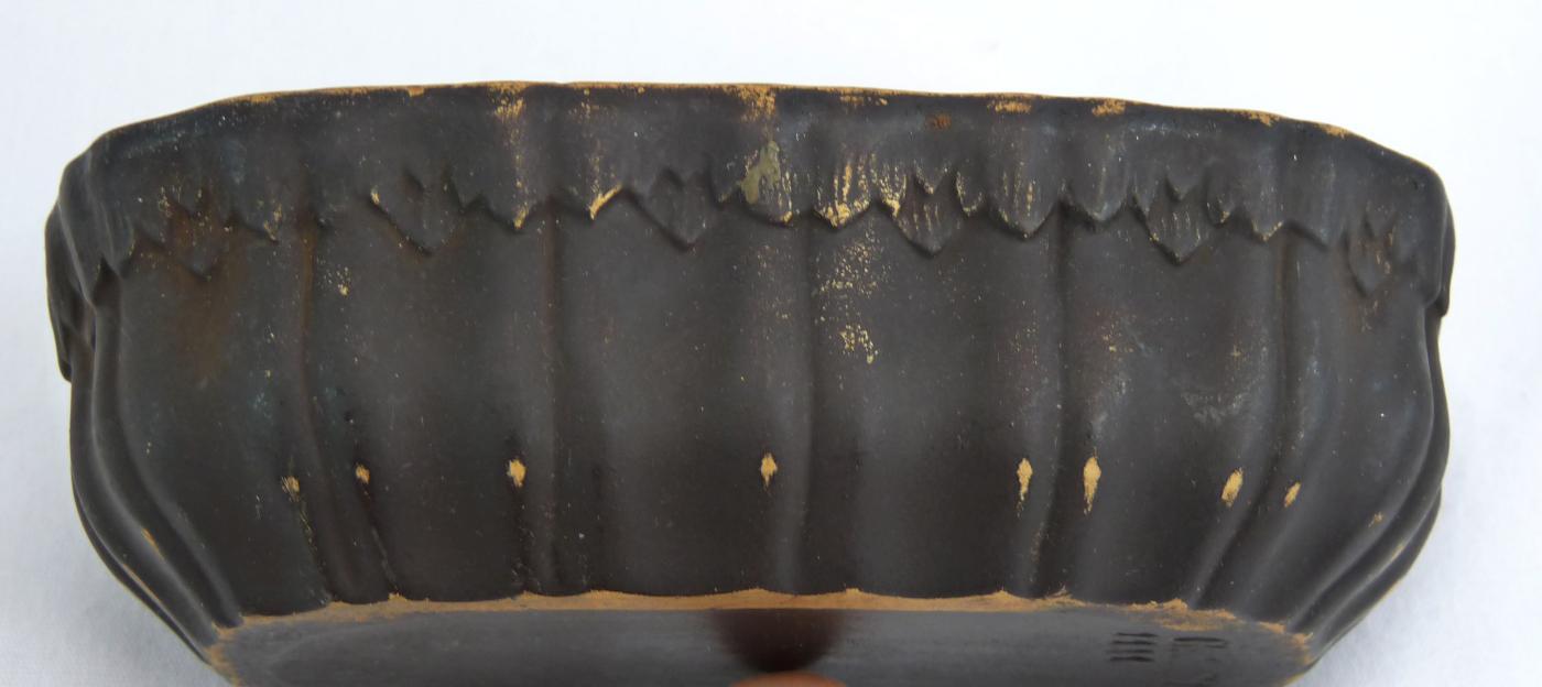 Antique Signed Gerbing & Stephan Bohemian Pottery Neoclassical Covered Match Box