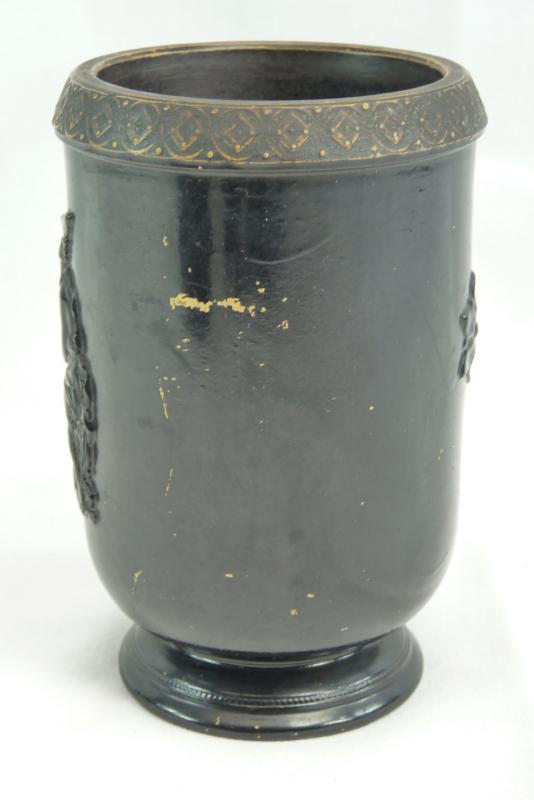 Antique Ferdinand Gerbing Signed FGW 371 Bohemian Neoclassical Pottery Vase