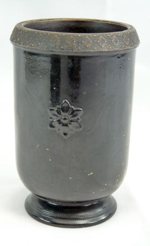 Antique Ferdinand Gerbing Signed FGW 371 Bohemian Neoclassical Pottery Vase