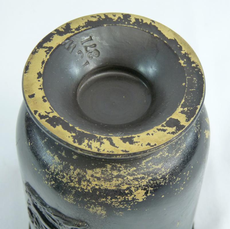 Antique Ferdinand Gerbing Signed FGW 371 Bohemian Neoclassical Pottery Vase