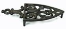 Antique Spade Cathedral Style Cast Iron Trivet Stand
