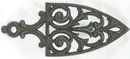 Antique Spade Cathedral Style Cast Iron Trivet Stand
