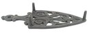 Antique Spade Cathedral Style Cast Iron Trivet Stand
