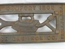 Antique Strause IWANTU Comfort Sad Iron Gas Iron Trivet