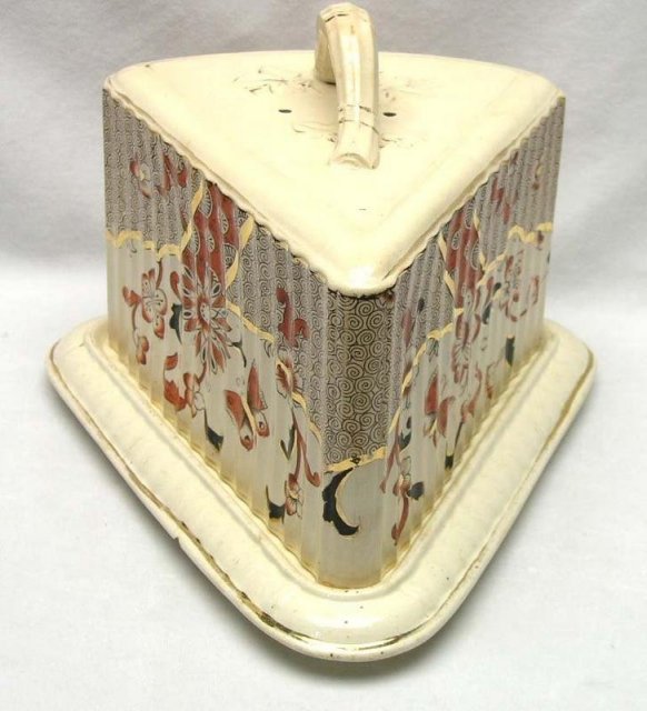 Large Antique Covered Cheese Keeper c. 1880's