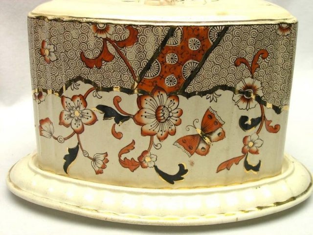 Large Antique Covered Cheese Keeper c. 1880's