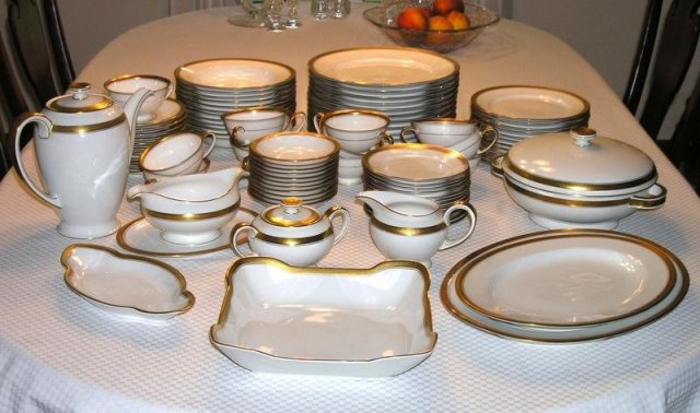Service 8+ Rosenthal WINIFRED China Set +8 Serving Pc