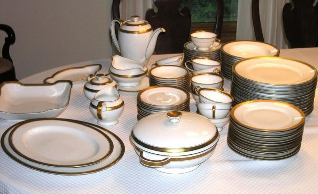 Service 8+ Rosenthal WINIFRED China Set +8 Serving Pc