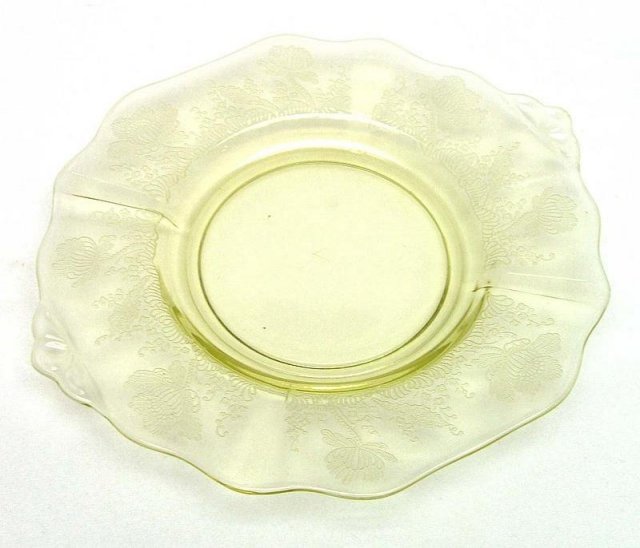 Cambridge Mayonnaise Set Yellow GLORIA Etch