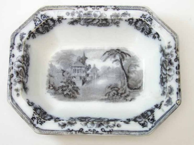 1848 Davenport Cyprus Flow Mulberry Serving Bowl