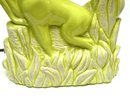 Vintage Chartreuse Ram or Gazelle TV Lamp