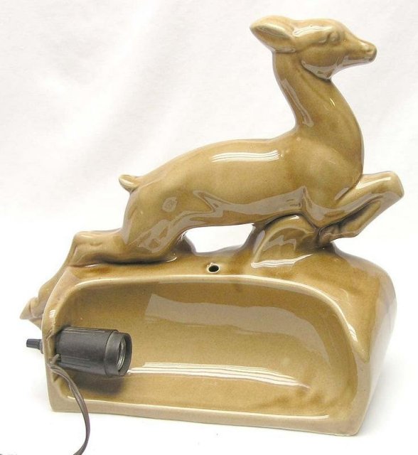 Vintage Running Deer TV Lamp