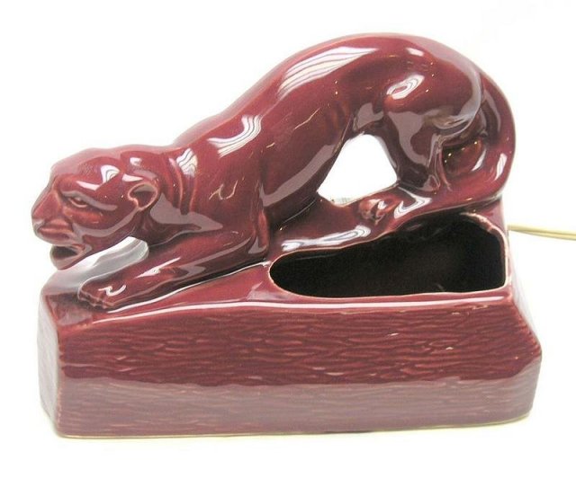 Vintage Mauve Panther or Puma TV Lamp