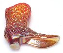 Fenton Carnival Daisy and Button Glass Boot