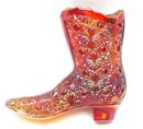 Fenton Carnival Daisy and Button Glass Boot
