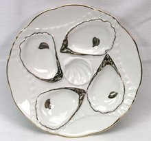 Vintage OYSTER PLATE Oyster Shells Made Germany