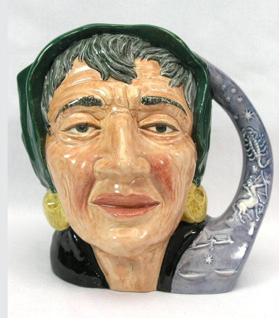 Large ROYAL DOULTON Toby Jug THE FORTUNE TELLER D 6497