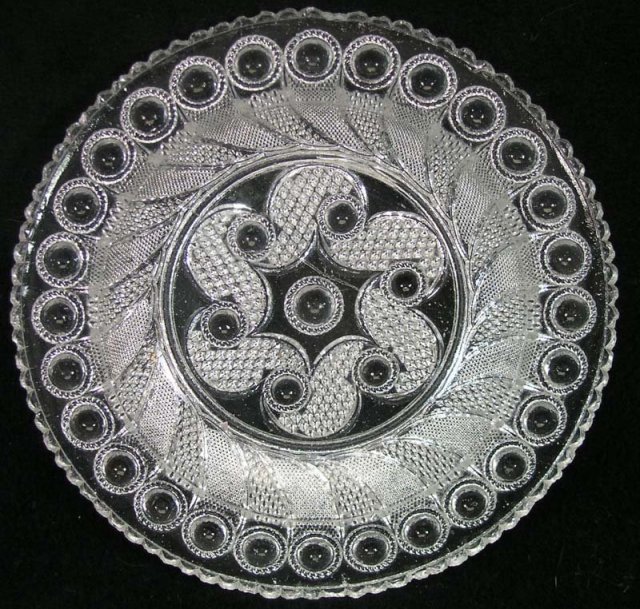 Flint Boston & Sandwich Lacy PEACOCK EYE