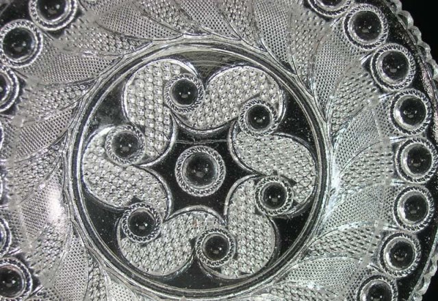Flint Boston & Sandwich Lacy PEACOCK EYE