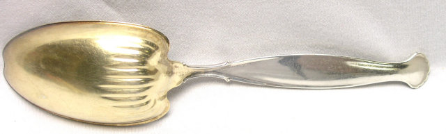Whiting Sterling 2 Pc. Salad Set HYPERION w/ Gold Wash