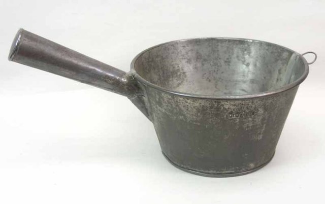 Antique Dover Tin Dipper / Wash Tub Suds Dipper