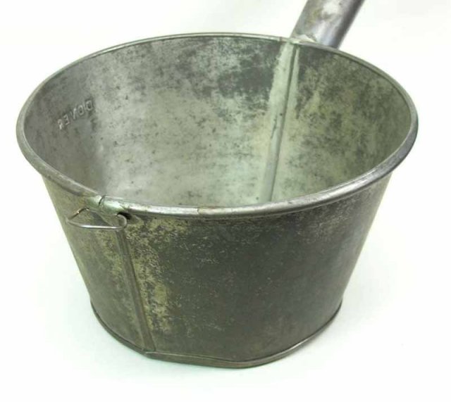 Antique Dover Tin Dipper / Wash Tub Suds Dipper