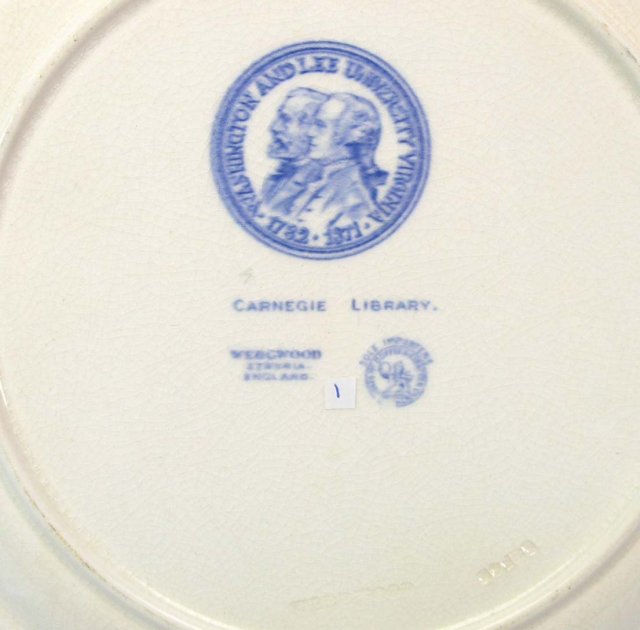 WASHINGTON & LEE WEDGWOOD Plate CARNEGIE