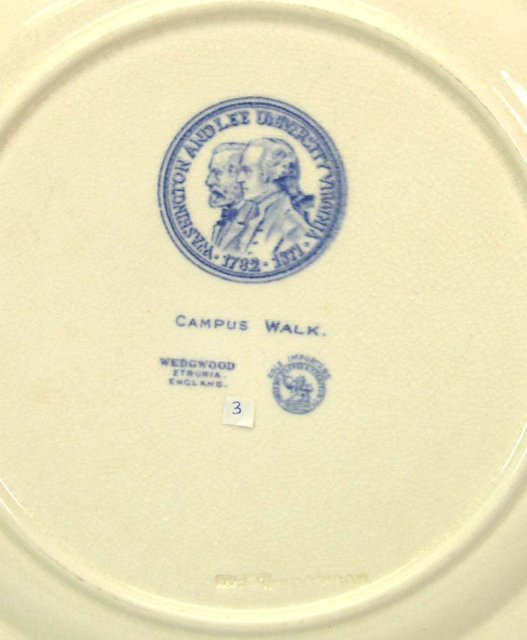 WASHINGTON & LEE WEDGWOOD Plate CAMPUS Walk