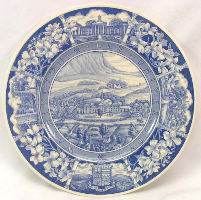 WASHINGTON & LEE WEDGWOOD Plate 1857 Campus