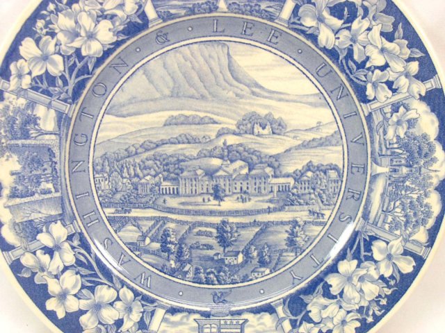 WASHINGTON & LEE WEDGWOOD Plate 1857 Campus