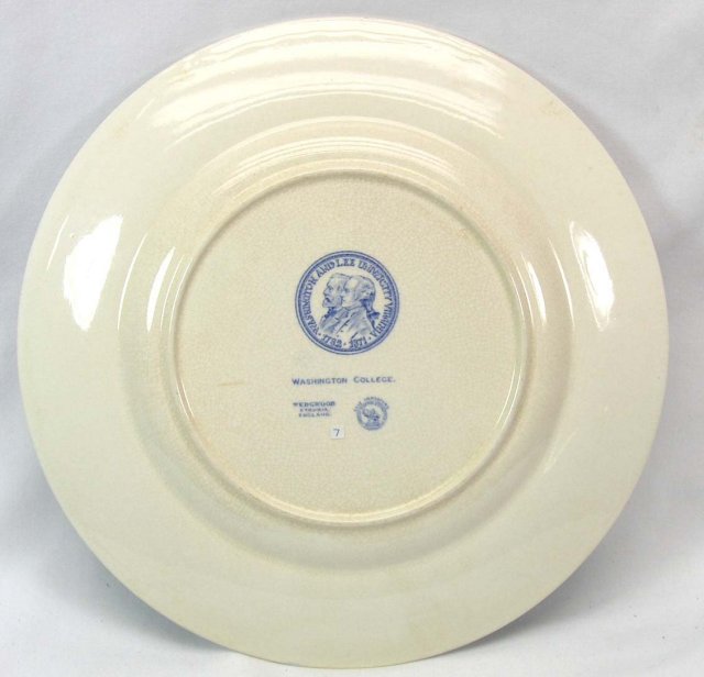 WASHINGTON & LEE WEDGWOOD Plate WASHINGTON