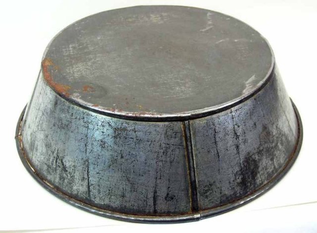 Antique Tin Milk Pan Basin 12