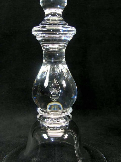 1937 Pair Signed STEUBEN TEARDROP Candlesticks