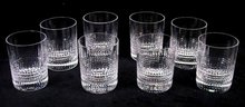 Set 8 Cut BACCARAT Flared Old Fashioned Glasses
