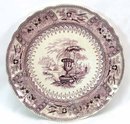 Purple Transferware T MAYER Staffordshire CANOVA Plate
