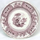 Purple Transferware T MAYER Staffordshire CANOVA Plate