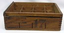 Early STAR EGG Carrier Wood Dovetail Box Pascoag RI