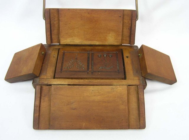 Fine Old Wood Box Type 1/2 Lb. Butter Mold Cherries