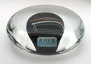 KOSTA BODA Art Glass Paperweight Artist Signed VALLIEN