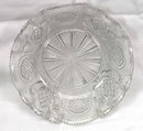 Boston Sandwich EAPG CROSSED PEACOCK EYE FEATHER Dish